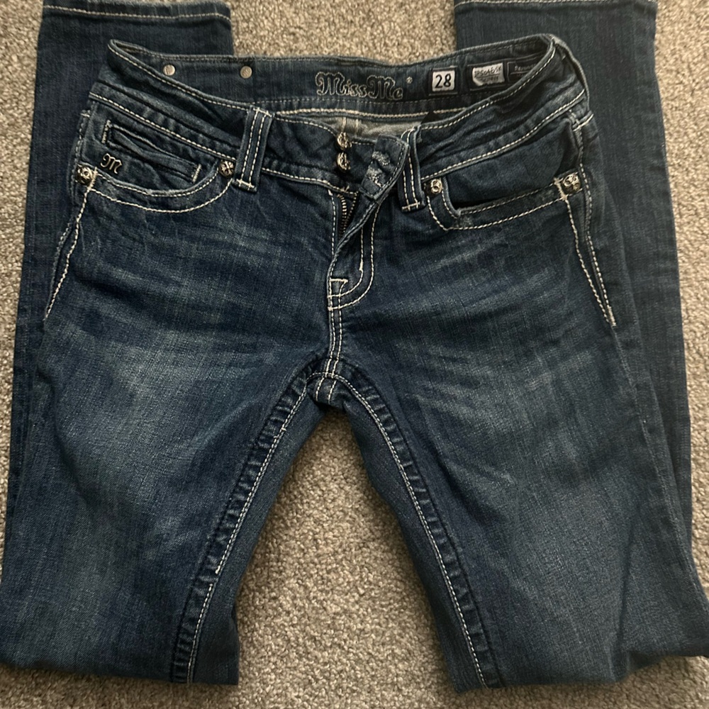 Miss Me Blue Skinny Jeans Classic Denim